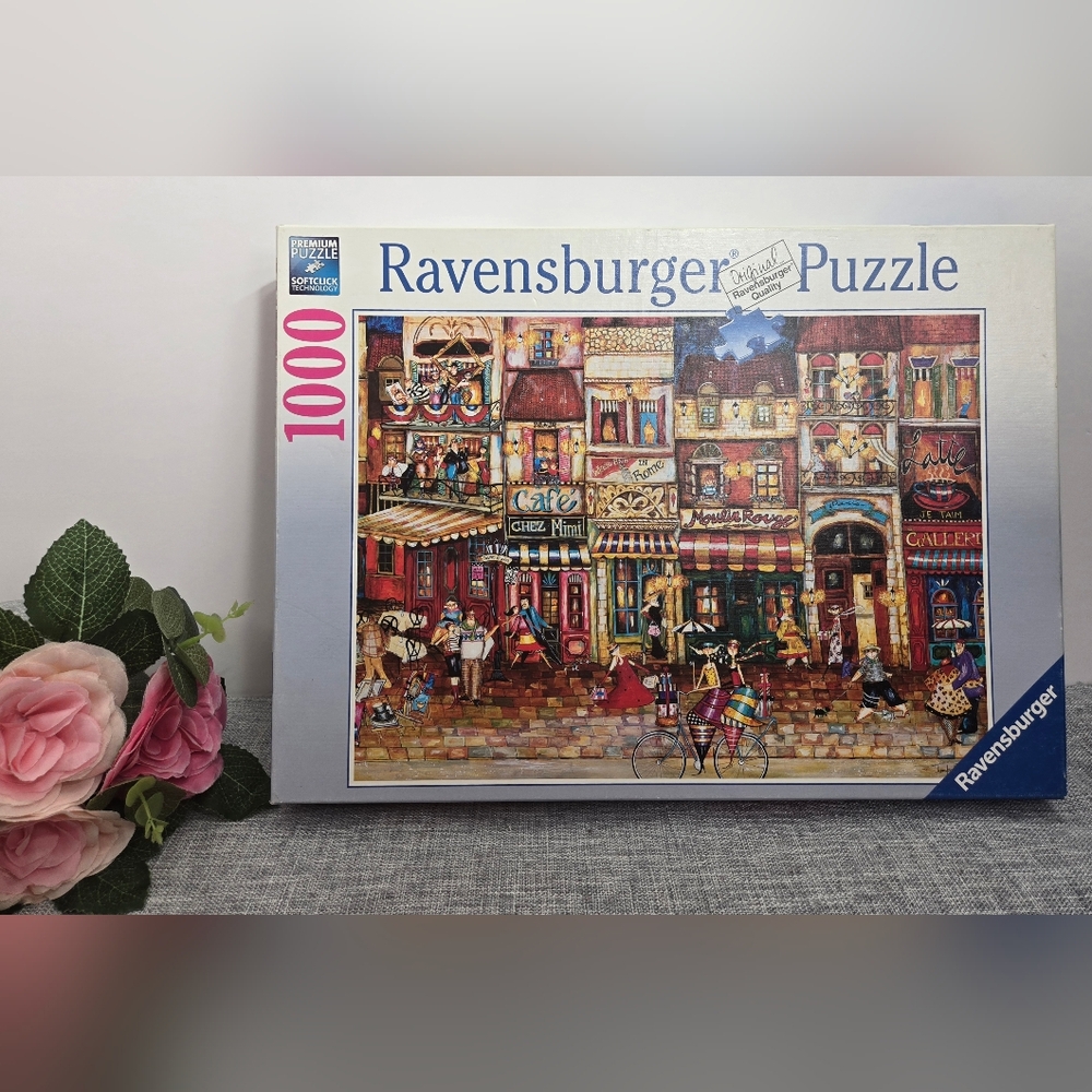 Ravensburger Streets of France 1000 Piece Jigsaw Puzzle‎ #194087~COMPLETE